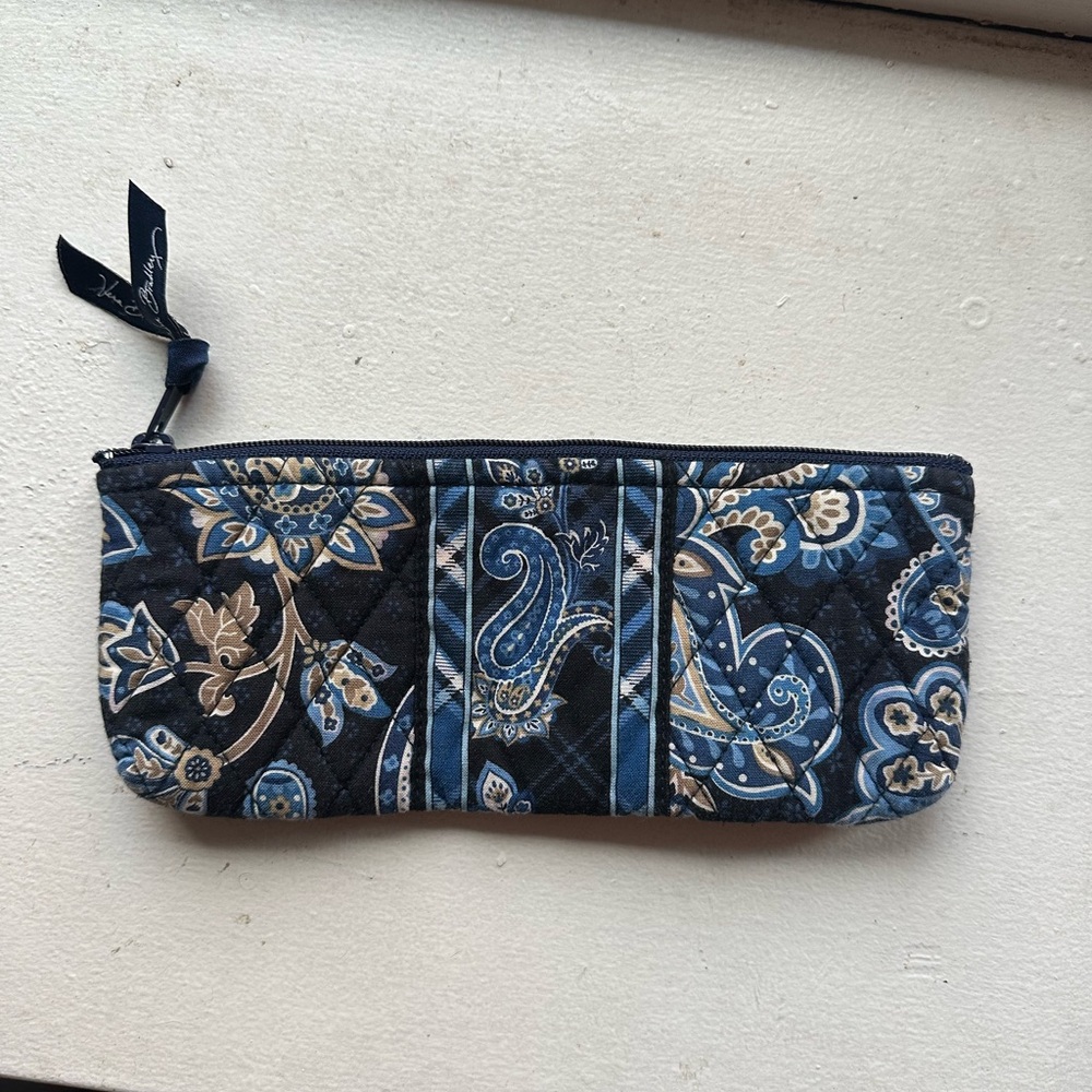 Vera Bradley Windsor Navy Pencil Case